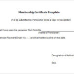 Life Membership Certificate Templates
