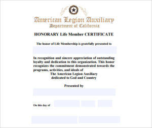 Life Membership Certificate Templates (8) - TEMPLATES EXAMPLE ...