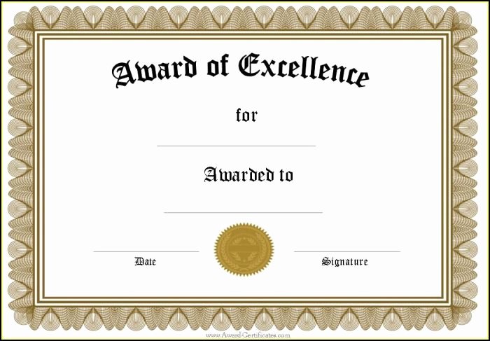 Life Saving Award Certificate Template