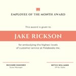 Manager Of The Month Certificate Template