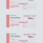 Mary Kay Gift Certificate Template