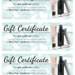 Mary Kay Gift Certificate Template