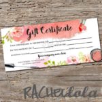 Mary Kay Gift Certificate Template