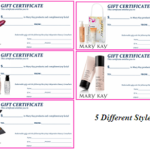 Mary Kay Gift Certificate Template