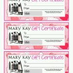 Mary Kay Gift Certificate Template