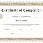 Masters Degree Certificate Template