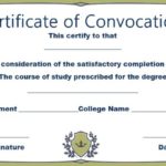 Masters Degree Certificate Template