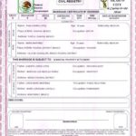 Mexican Marriage Certificate Translation Template