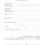 Mexican Marriage Certificate Translation Template