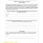 Middle School Book Report Template