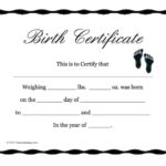 Mock Certificate Template