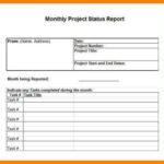 Monthly Status Report Template
