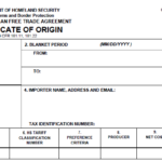 Nafta Certificate Template