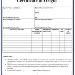 Nafta Certificate Template