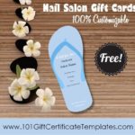 Nail Gift Certificate Template Free