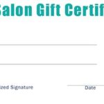 Nail Gift Certificate Template Free