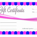 Nail Gift Certificate Template Free