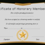 New Member Certificate Template