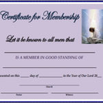 New Member Certificate Template