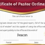 Ordination Certificate Template