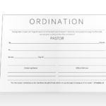 Ordination Certificate Template