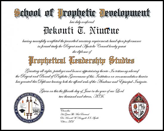 Ordination Certificate Template