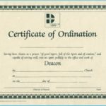 Ordination Certificate Template