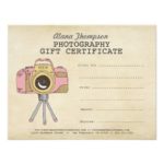 Photoshoot Gift Certificate Template