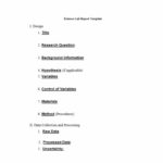 Physics Lab Report Template