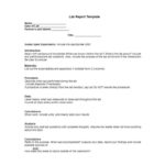 Physics Lab Report Template