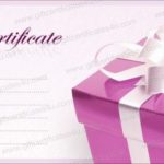 Pink Gift Certificate Template