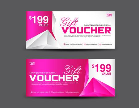 Pink Gift Certificate Template