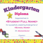 Preschool Graduation Certificate Template Free