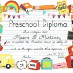 Preschool Graduation Certificate Template Free