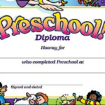 Preschool Graduation Certificate Template Free