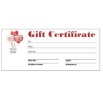 Publisher Gift Certificate Template