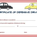 Safe Driving Certificate Template