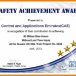 Safety Recognition Certificate Template