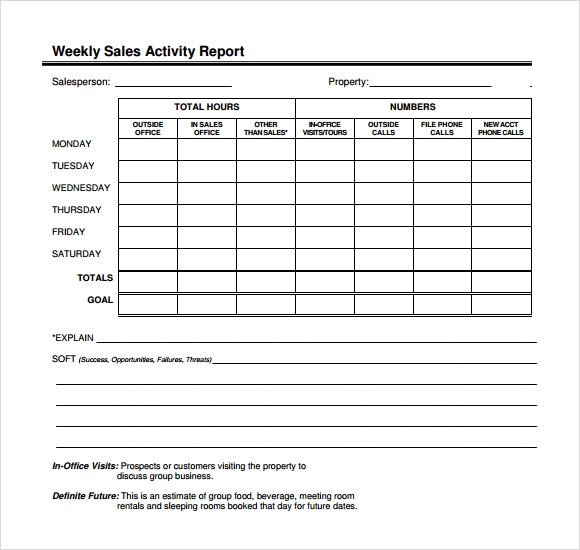 Sales Call Report Template