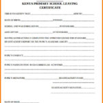 School Leaving Certificate Template