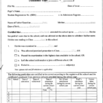 School Leaving Certificate Template