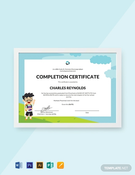 School Leaving Certificate Template