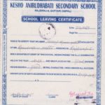 School Leaving Certificate Template