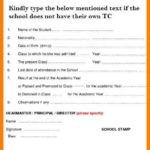 School Leaving Certificate Template