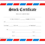 Share Certificate Template Australia