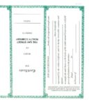 Share Certificate Template Australia