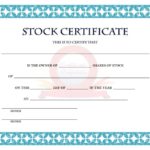 Share Certificate Template Pdf