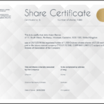 Shareholding Certificate Template