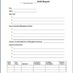 Shift Report Template