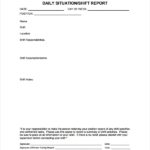 Shift Report Template